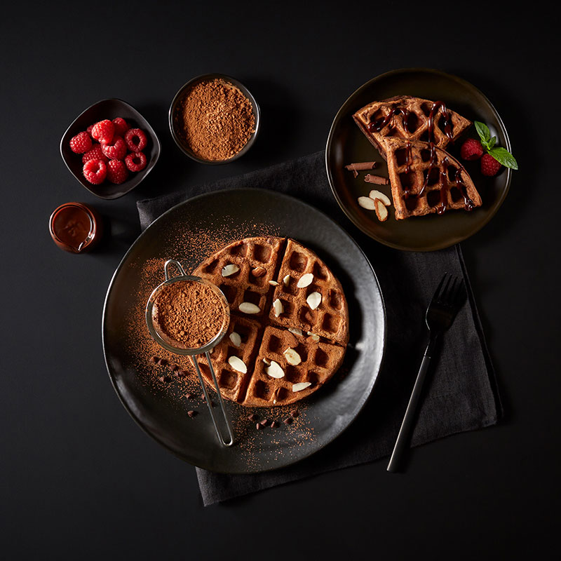 Chocolate Dessert Waffles - 1